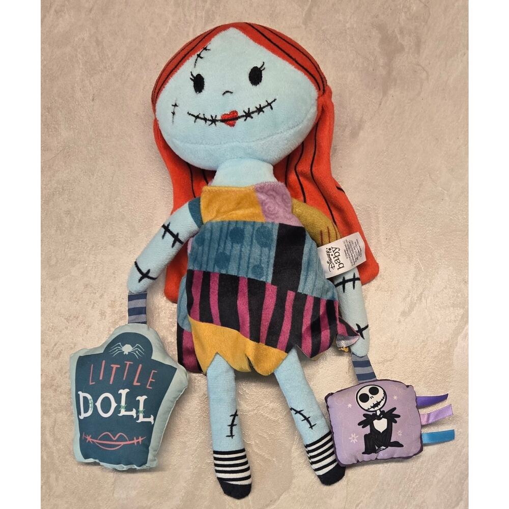 Disney Baby Nightmare Before Christmas Sally Activity Toy Plush Doll Rattle 12”